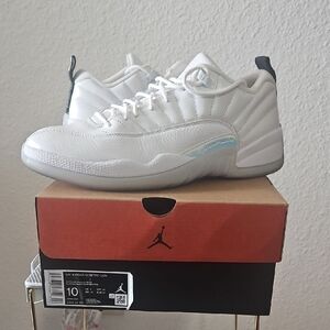 Jordan 12 Retro Low White Multi-Color Sneakers